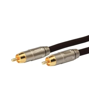 Single RCA Cable Phono Lead Slim Slimline Male to Male Audio Speaker 0.5M - 20M - Picture 1 of 1