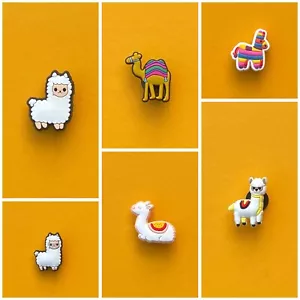 Schuhstecker/Shoe Charms/Pins/Anstecker TIERE/ALPAKA/KAMEL/PINATA - Bild 1 von 9
