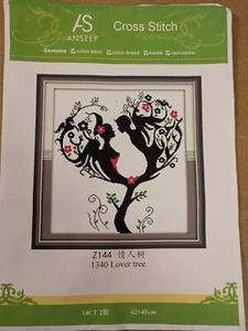 Lover Tree - 14ct Cross Stitch Kit - New - Picture 1 of 6