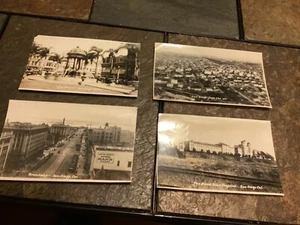 4 Early San Diego Black and White Photos, The Plaza, Navy Hospital, Broadway - Picture 1 of 2