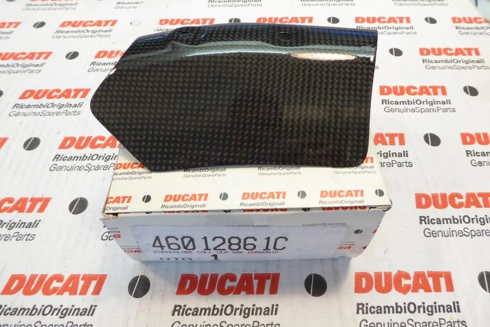 2009 Ducati 1098R front exhaust carbon fiber heat guard 46012562C= 46012861B/C - Image 1 of 1