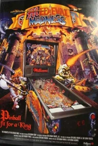 Máquina de Pinball Medieval Madness Original 24 X 33" Póster Williams ENVÍO GRATUITO - Imagen 1 de 1