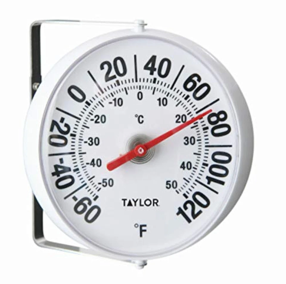 TAYLOR Precision Products 5159 5-1/4-Inch Diameter Outdoor Thermometer