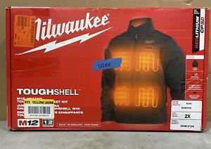 Milwaukee Tool 204B-212X M12 Heated Toughshell Jacket Kit - Black, 2X