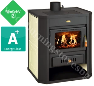 Wasserführender Ofen Kaminofen Kraftstoff Prity WD W15 BImSchV2 12+7kw EEK-A - Bild 1 von 8