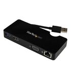 StarTech USB3SMDOCKHV Reise-Dockingstation für Laptops - HDMI oder VGA - USB 3.0