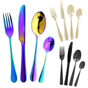 AKIS Besteck Set für 4 Personen, 16 teilig Essbesteck Set Besteck Edelstahl Spie - Bild 1 von 23