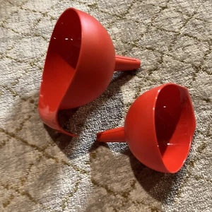 IKEA Red Kitchen Plastic Funnel Set Liquid Oil Water Filling Auto Wine - Picture 1 of 6