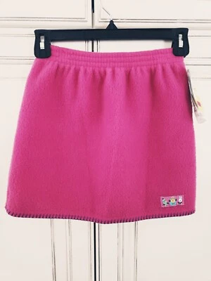 Girls Vtg Buster Brown Fleece Skirt Pink 6X Bunny Bear Penguin Soft Kinder - Image 1 of 4