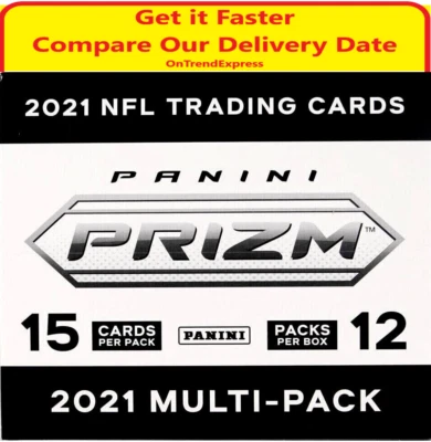 NEW 2021 Panini PRIZM FOOTBALL Multi Pack CELLO 12 Selaled Packs in Box NFL