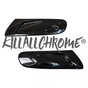 MINI Cooper S glänzend schwarz Seitenblinker Scuttle Abdeckungen (F55, F57, F56) Gen 3 - Bild 1 von 2