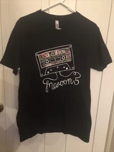 Maroon 5 S.I.N. Club 2014 Cassette T Shirt - American Apparel - Medium - Black - Picture 1 of 3