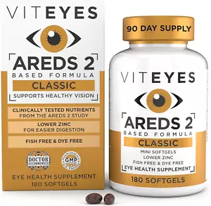 ✨ AREDS 2 Classic Macular Softgels Eye Support Macular Health, Lower Zinc Macula - Picture 1 of 8