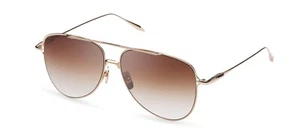 Authentische DITA Moddict DTS144-A-02 Sonnenbrille Weißgold mit braunen Gläsern - Bild 1 von 8