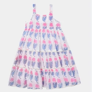 Oliphant Tuckernuck Resortwear Girls sz 4 Block Print Sundress EUC - Picture 1 of 13