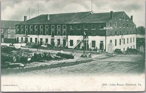 Vintage RICHMOND, Virginia Postcard "LIBBY PRISON" Street Scene - Dated 1909 - Picture 1 of 2