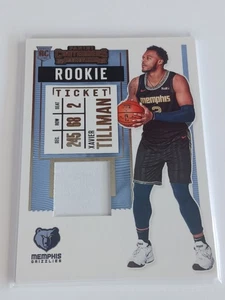 2020-21 Panini Contenders Xavier Tillman Rookie Ticket Swatches RC Patch #RS-XTM - Picture 1 of 2