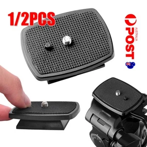 43*43mm Tripod Quick Release Plate Screw Adapter Mount Head For DSLR Camera AU H - Picture 1 of 14