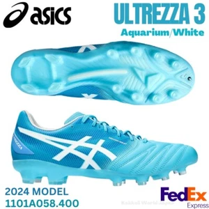 ASICS Soccer Cleats Shoes ULTREZZA 3 Aquarium/White 1101A058 400 2024 NEW! - Picture 1 of 13