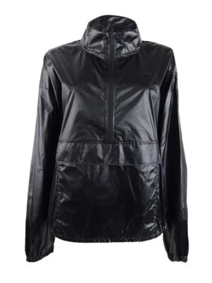 Under Armour Mujer UA Metálico Tejido Anorak Medio Negro Foto 1 de 3