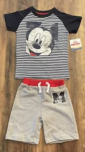 Disney Junior Mickey Mouse Funhouse Toddler Graphic T-shirt + Shorts Size 4T - Picture 1 of 4