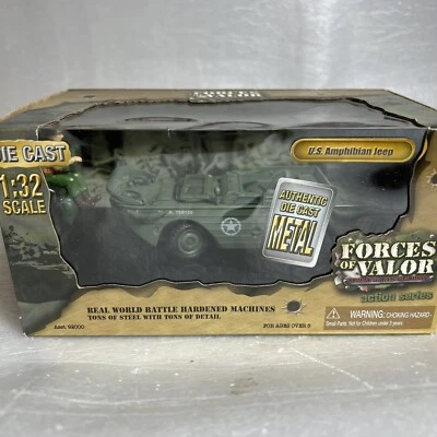 Forces of Valor 92004 1:32 Die Cast U.S. Amphibian Jeep Unimax Used - Image 1 of 4
