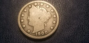 1900 USA Liberty Nickel 5 Cent Coin. - Picture 1 of 2