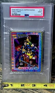 X-MEN TEAM PSA GRADED POP 2 🔥 1996 Marvel Metallic Impressions X-Men THICK SLAB - Picture 1 of 15