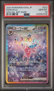 Pokemon Terastal Festival Espeon ex 211/187 SAR Japonés PSA 10 - Imagen 1 de 1