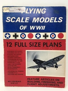 Flying Scale Models of WWII - 12 Full Size Plans - Model Airplanes World War 2 - Picture 1 of 6