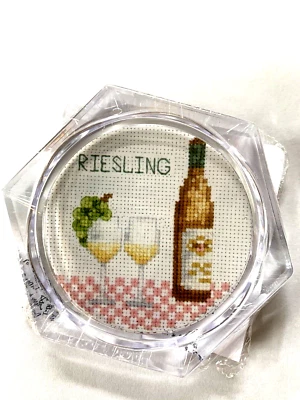 Kit Wine Coaster com parte traseira de cortiça para amantes do vinho! - Imagem 1 de 2