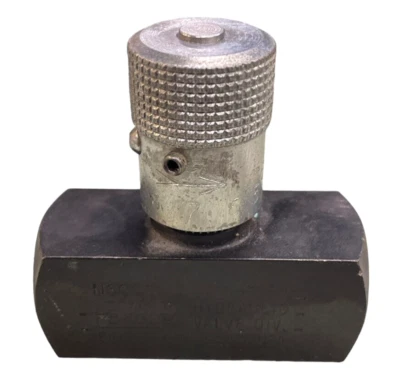 Válvula de aguja hidráulica en línea Parker N600S-11FN - 3/8" NPT, 8 GPM, Foto 1 de 4