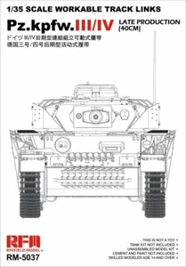 Ryefield-Model 1/35 RM5037 Workable Track For Pz.kpfw/III/IV Late (40cm) - Picture 1 of 2