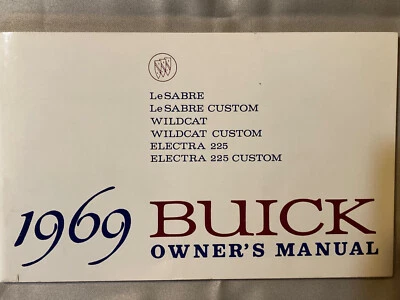 Buick Lesabre Wildcat Electra 225 1969 de colección manual del propietario 59 páginas buen estado Foto 1 de 4
