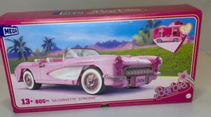 MEGA Barbie the Movie 56 CORVETTE STINGRAY Car Building Set HRY24 2024 805 pcs - Picture 1 of 10