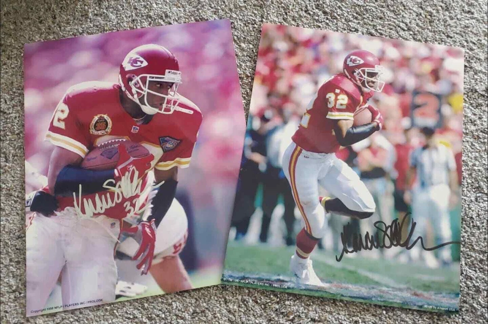 Marcus Allen Lote de 2 Foto FIRMADA KC Chiefs 11x14 Foto 1 de 1