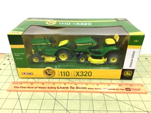 RARE! 1/16 John Deere 110 & X320 lawn & garden 50th Anniversary tractor set - Picture 1 of 3