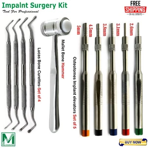 Impianto dentale osteotomi impianto sinusale sollevamento innesto osso martello curette Instumax - Foto 1 di 5