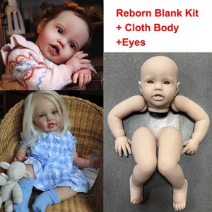 24in Blank Reborn Doll Kit Unpainted Toddler Baby Girl Doll Mold Cloth Body DIY - Picture 1 of 5