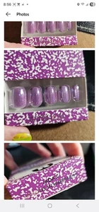 Red Aspen Press On Nails~Jada’s Lessons In Happiness~Acryl~lila~kurz~eckig - Bild 1 von 1