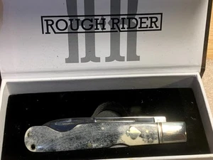 Rough Ryder Easy Open Midlock Appaloosa 4 1/2" Pocket Knife RR2482 - Picture 1 of 6