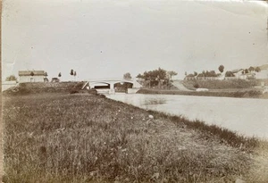 Photographie XIXème, Jouy-aux-Arches, Moselle (57), Ecluse, Canal de Jouy. - Foto 1 di 5