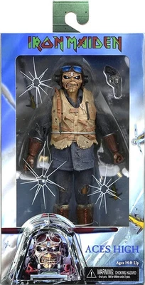 NECA Iron Maiden Aces High Eddie 8 inch Clothed Action Figure NEW MINT METAL - Image 1 of 4