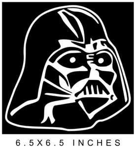 DARTH VADER CUSTOM MADE VINYL DIE CUT DECAL GREAT FOR 8" GLASS BLOCK DIY CRAFTS - Picture 1 of 3