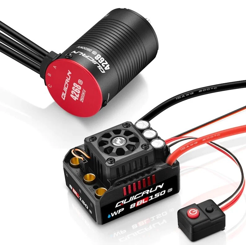 HobbyWing 38030400 Quicrun WP 8BL150 G2 ESC with Ezrun QR4268 2600KV BL Motor