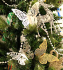 12Pcs Christmas Tree  Xmas Butterfly  Decorations Baubles  Party Wedding Ornament