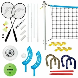 Franklin Sports Fun 5 Combo Outdoor Game Set - Backyard, Beach + Camping Games f - Bild 1 von 5