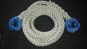 NYLON KINETIC 12 TONNE RECOVERY  TOW ROPE 4 x 4 -  3 METRE X 24MM FREE DELIVERY - Picture 1 of 7