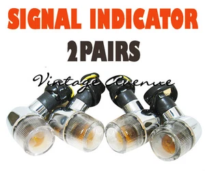 YAMAHA XJ550 XJ650 XJ700 XJ750 XJ900 FJ600 FJ1100 SIGNAL 12V 4PCS (R1-W) - Picture 1 of 10