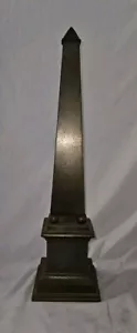 Vintage 70er Jahre Messing Obelisk - Bild 1 von 6